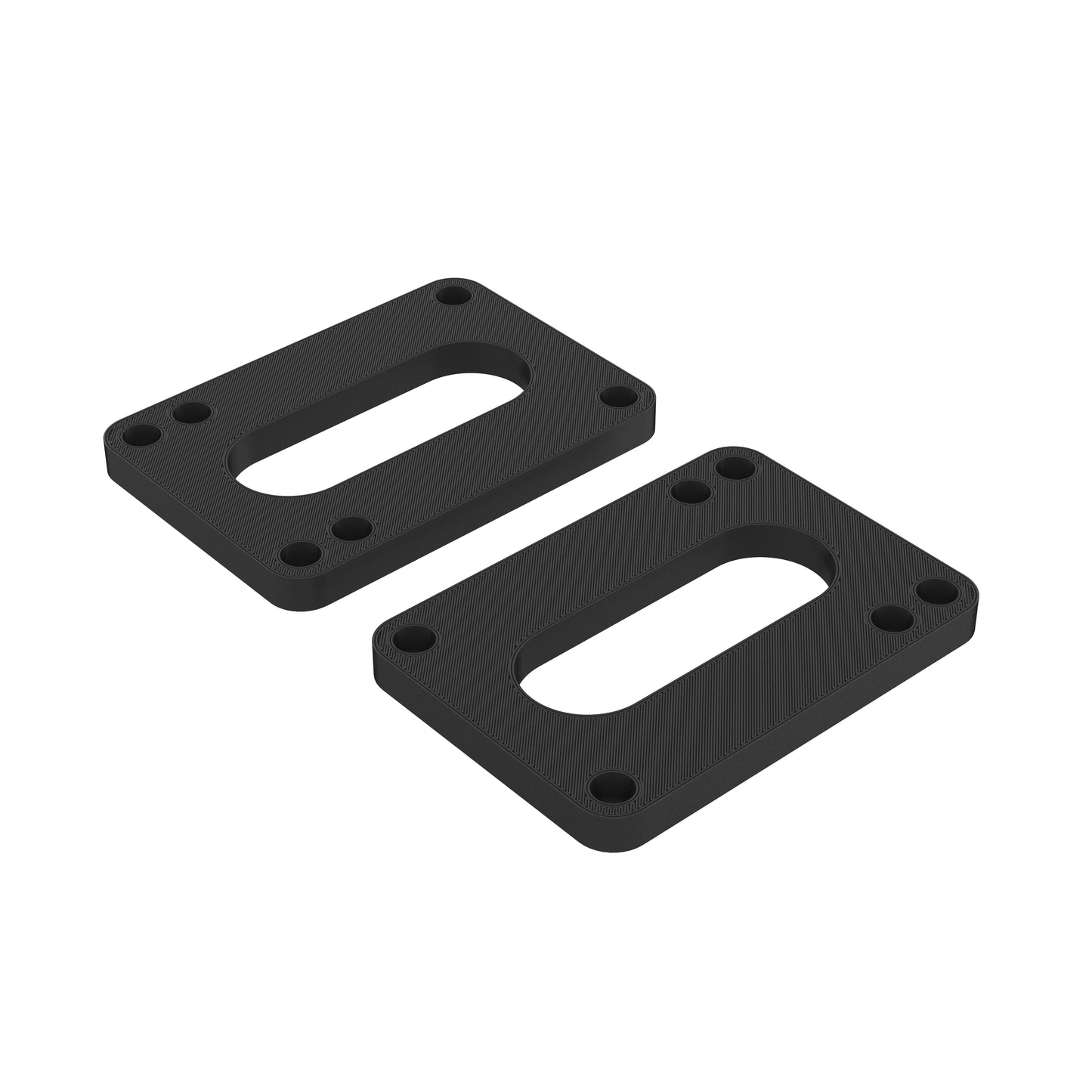 Skateboard Angled Risers 0 to 7 degrees Angle 0 to 1/4" Rise - Two Pieces