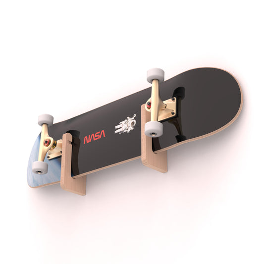Slimline Skateboard / Longboard Wall Mount - Horizontal | Apollo